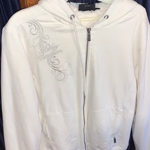Harley Davidson fuzzy lined zip up
